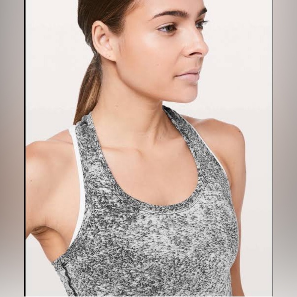 Lululemon Cool Racerback II Luon Activewear Tank Top Running Yoga Workout Gym - Picture 4 of 10